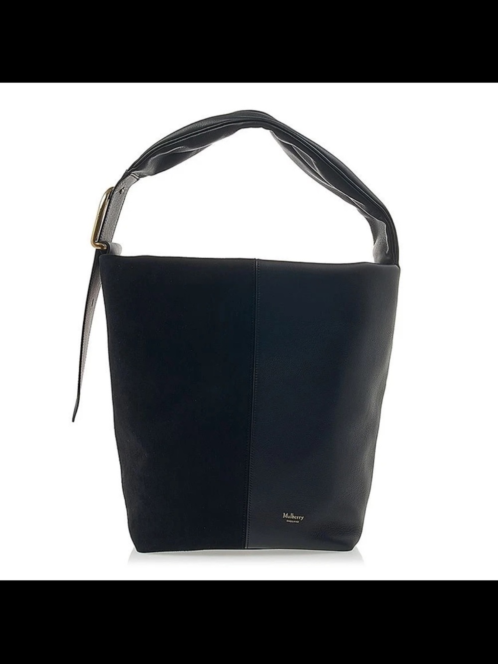 Mulberry Black Leather Hobo Bag